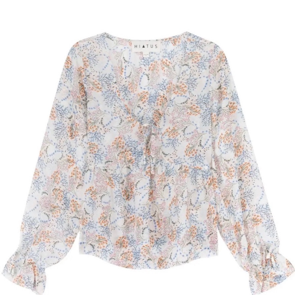 Sheer Geometric Blouse